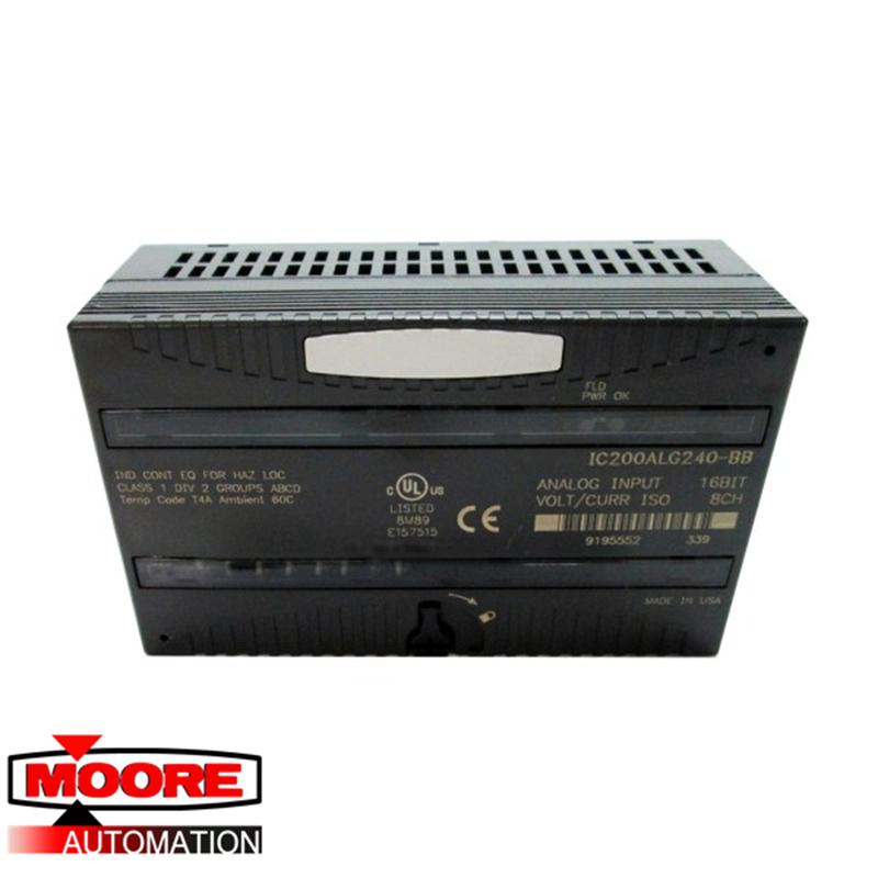 GE | IC200ALG240 | Analoge ingang 16 bit spanning/stroom 8 geïsoleerde kanalen