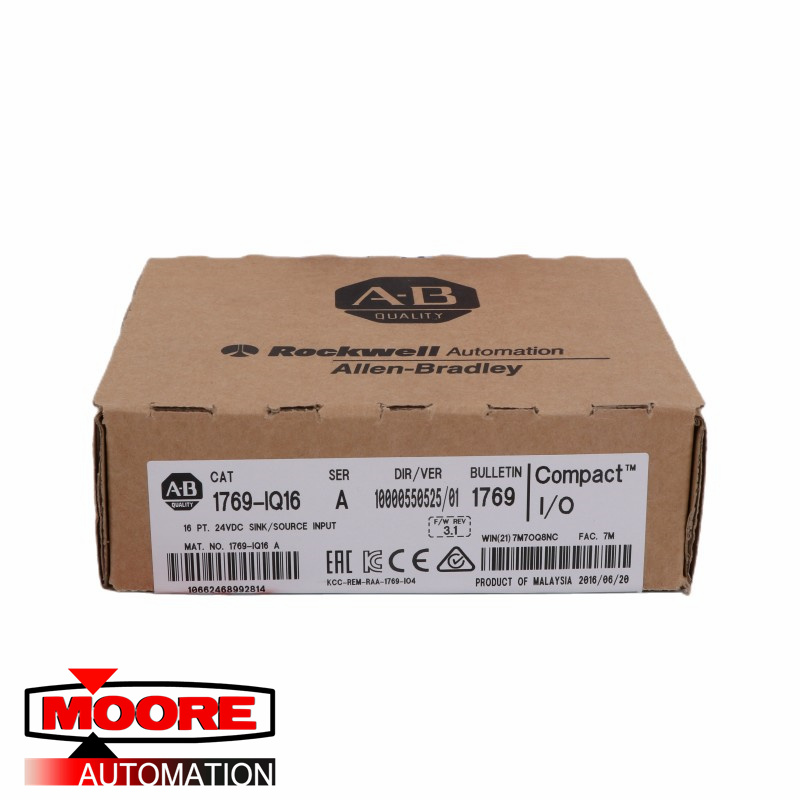 AB 1769-IQ16 CompactLogix 16-pts 24VDC D/I-module