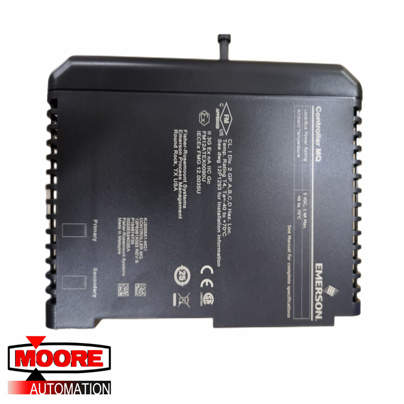 EMERSON VE3008 KJ2005X1-MQ2 13P0072X082 MQ-controller