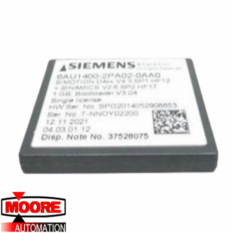 SIEMENS 6AU1400-2PA02-0AA0 Compact Flash-kaart