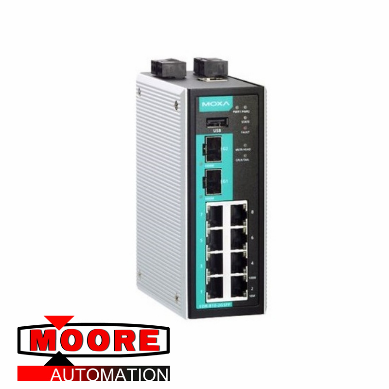 MOXA EDR-810-2GSFP-T Ethernet-routerschakelaar