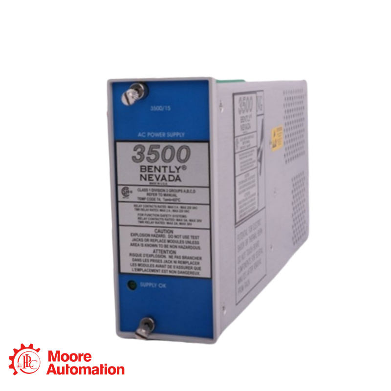 Bently Nevada 3500/15 114M5329-01 Voedingen