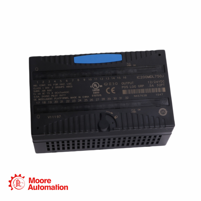 GE Fanuc VersaMax IC200MDL750J 32-Point 12/24VDC Output Module