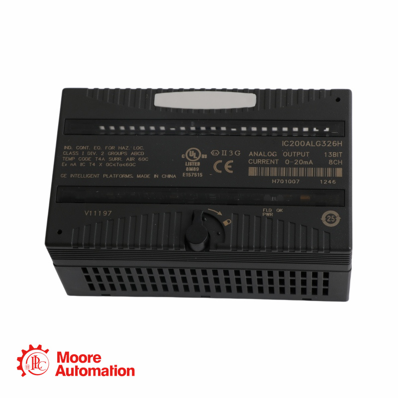 GE Fanuc VersaMax IC200ALG326H 8-Channel Current Analog Output Module