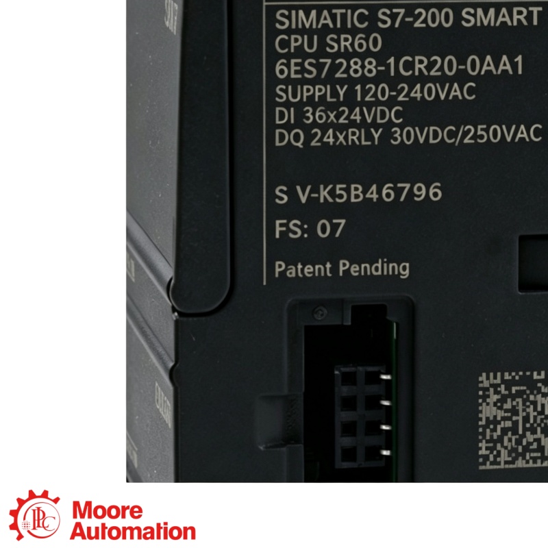 Siemens 6ES7288-1CR20-0AA1 SIMATIC S7-200 SMART CPU CR20s Controller