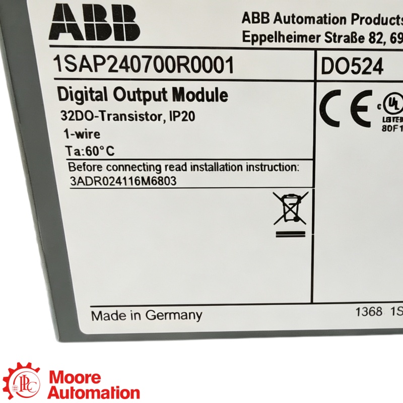 ABB DO524 AC500 S500 32-kanaals digitale uitgangsmodule