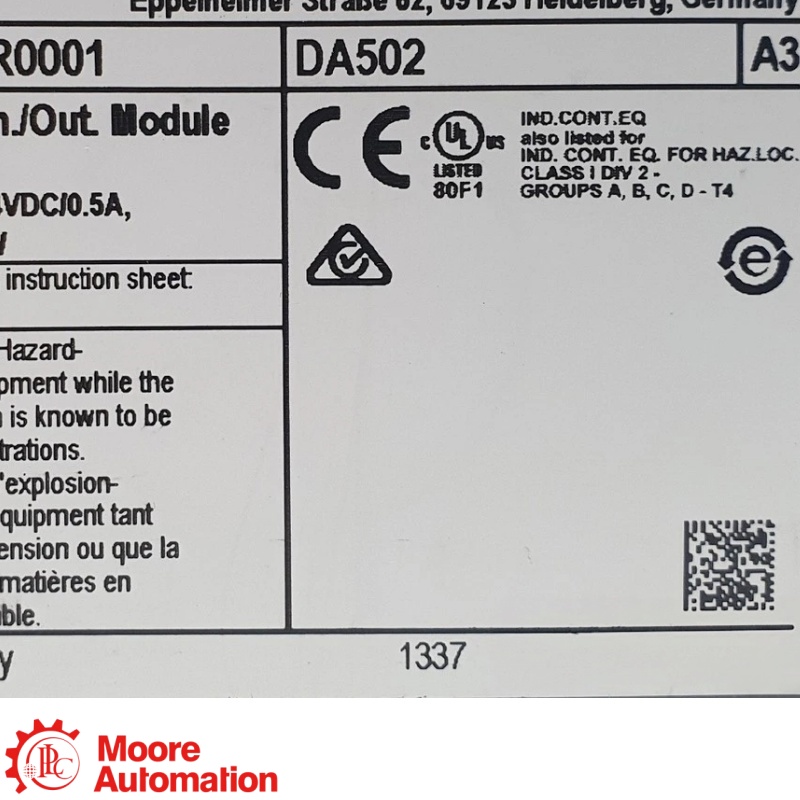 ABB DA502 1SAP250800R0001 Digitale Analoge I/O-module