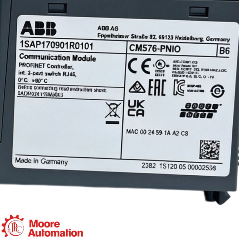 ABB CM576-PNIO Identificatie en technische ondersteuning
