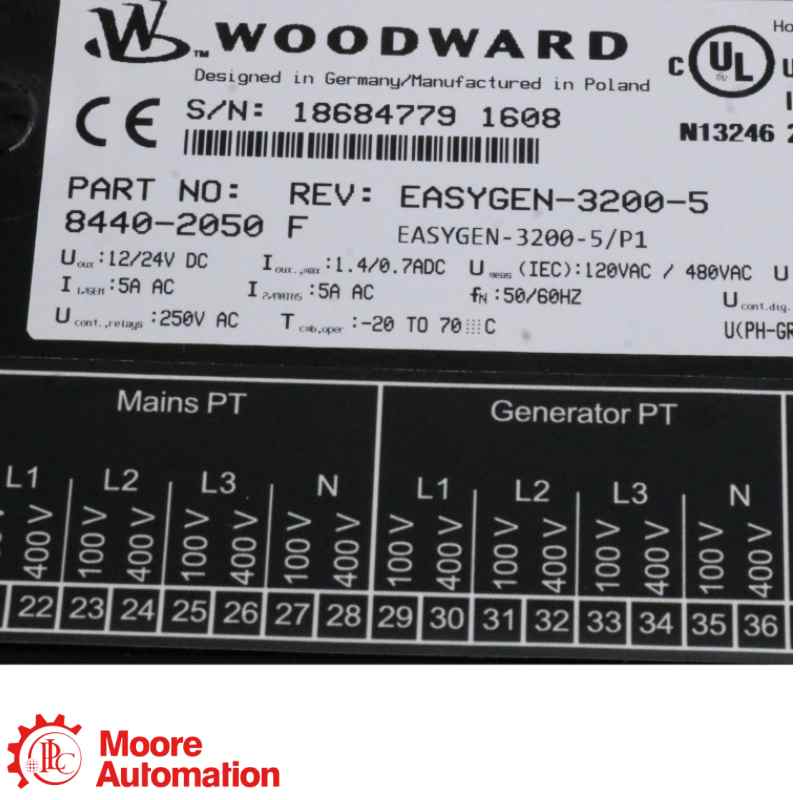 Woodward 8440-2050 easYgen-3200-5/P1 Genset Controller