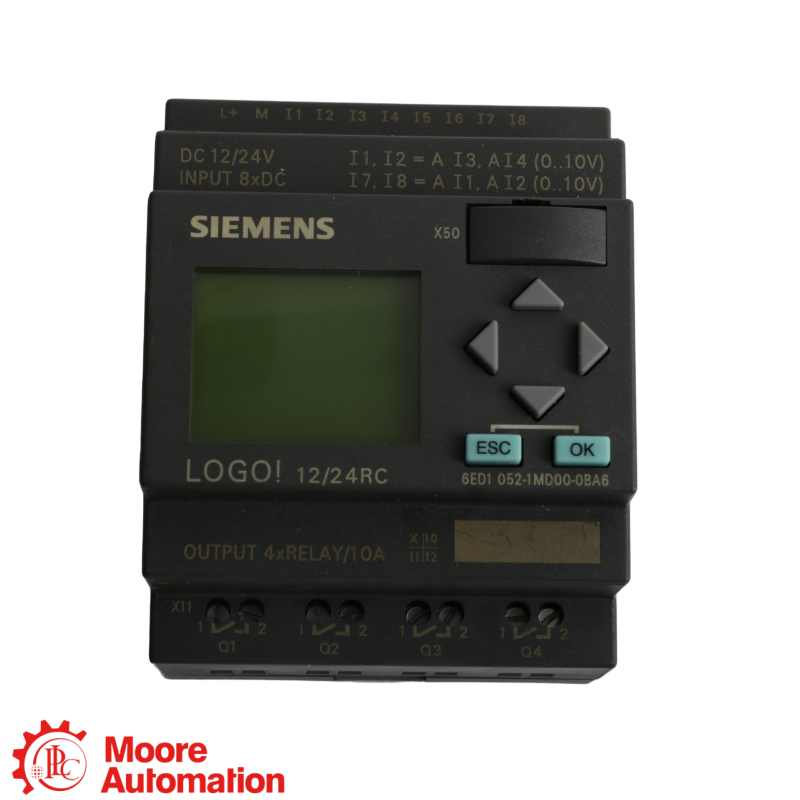 Siemens 6ED1052-1MD00-0BA5 LOGO! 12/24 RC Logic Module