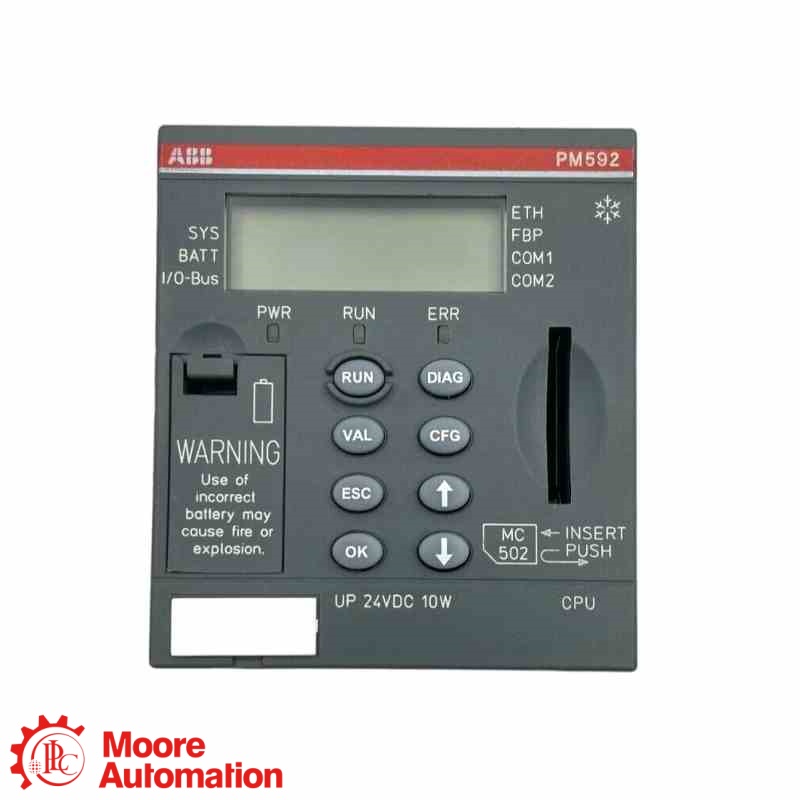 ABB PM592-ETH-XC 1SAP350200R0271 AC500-XC Ethernet CPU