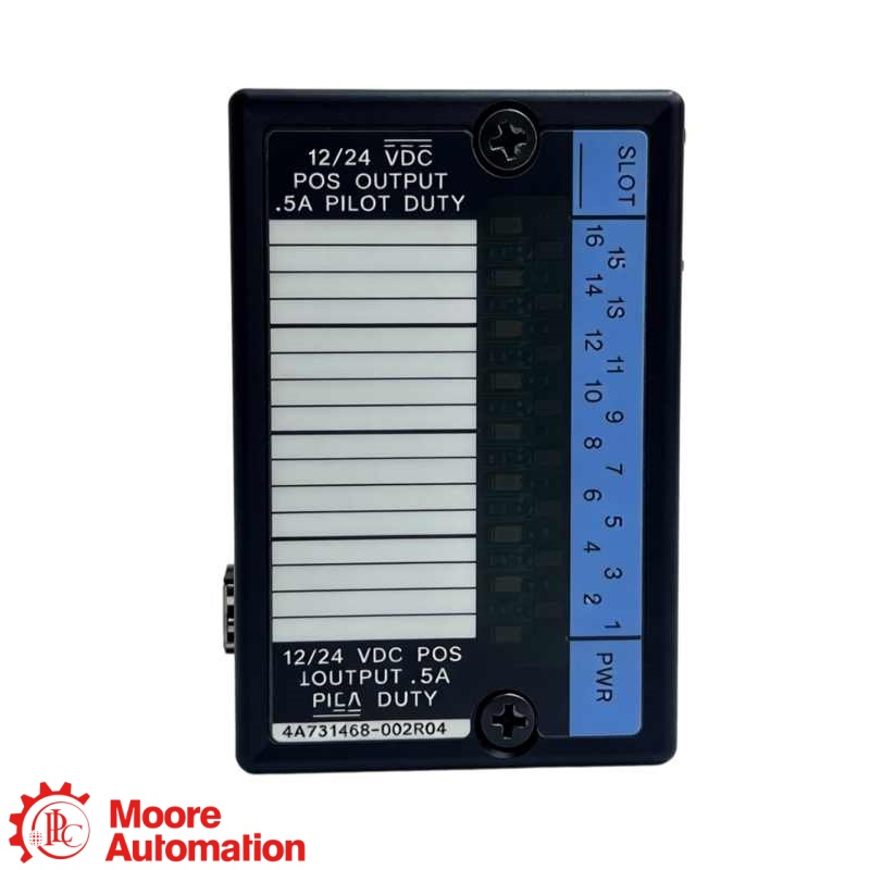 GE Fanuc IC670MDL740J veldbesturingsmodule 12/24 VDC met 16 discrete uitgangen