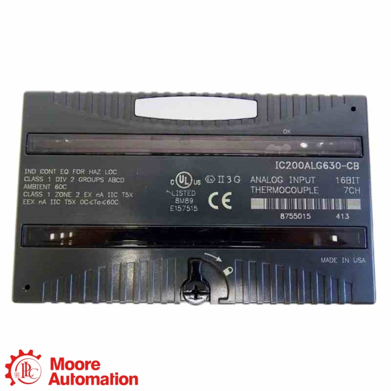 GE Fanuc IC200ALG630-CB VersaMax 16-bits thermokoppel 7-kanaals analoge ingangsmodule