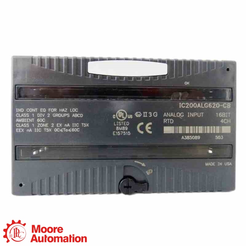 GE Fanuc IC200ALG620-CB VersaMax 16-bits RTD 4-kanaals analoge ingangsmodule