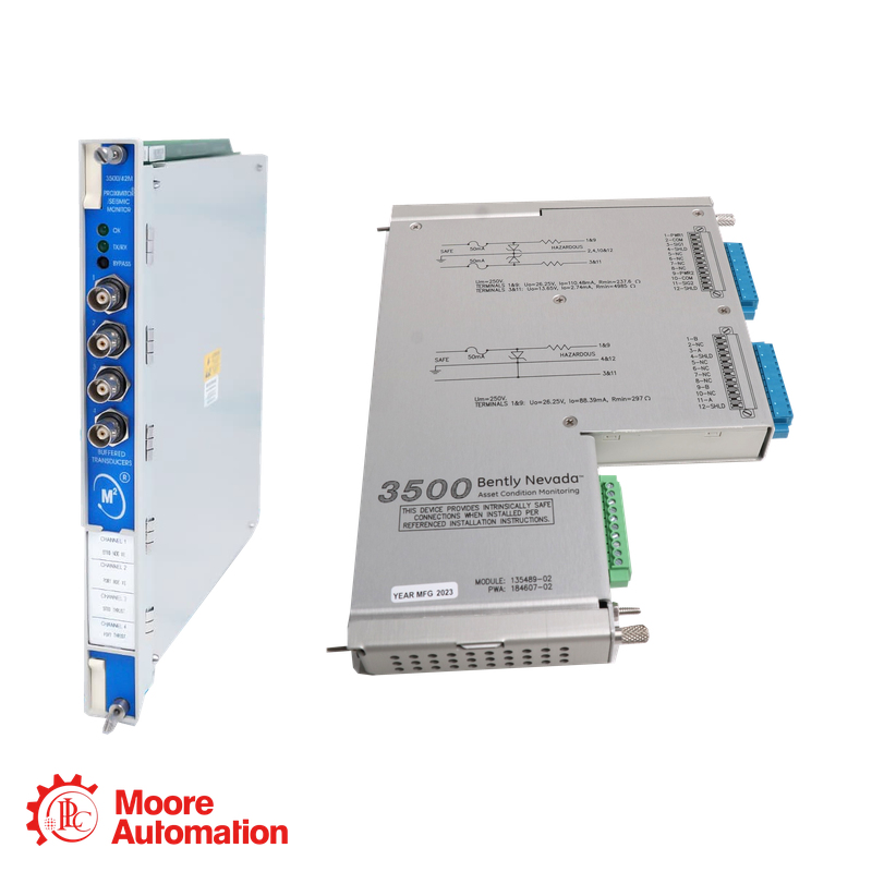Bently Nevada 3500/42M-05-00 Proximitor Seismic Monitor